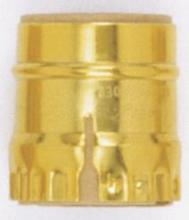 Satco Products Inc. 90/1146 - Aluminum Shell With Paper Liner; Short Keyless; Brite Gilt Finish