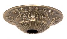 Satco Products Inc. 90/2382 - Cast Brass Canopy; Antique Brass Finish; 5-1/2" Diameter; 1-1/16" Center Hole; 1-1/2"