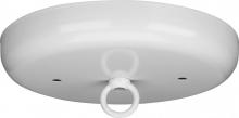 Satco Products Inc. 90/894 - Contemporary Canopy Kit; White Finish; 5" Diameter; 7/16" Center Hole; 2-8/32 Bar Holes;