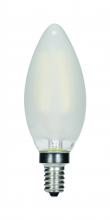 Satco Products Inc. S11369 - 4.5 Watt C11 LED; Frosted; Candelabra base; 2700K; 360 Lumens; 120 Volt