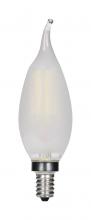 Satco Products Inc. S11377 - 4.5 Watt CA11 LED; Frosted; Candelabra base; 3000K; 360 Lumens; 120 Volt