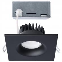 Satco Products Inc. S11634R1 - 10 Watt LED Direct Wire Downlight; Remote Driver; CCT Selectable; Dimmable; Square; Black Finish