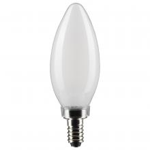 Satco Products Inc. S21826 - 4 Watt B11 LED; Frosted; Candelabra Base; 5000K; 350 Lumens; 120 Volt; 2-Pack