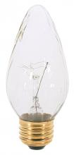 Satco Products Inc. S2763 - 25 Watt F15 Incandescent; Clear; 1500 Average rated hours; 180 Lumens; Medium base; 120 Volt; 2-Card