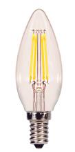 Satco Products Inc. S29866 - 4 Watt B11 LED; Clear; Candelabra base; 5000K; 350 Lumens; 120 Volt