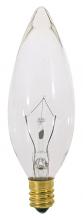 Satco Products Inc. S3390 - 25 Watt BA9 1/2 Incandescent; Clear; 1500 Average rated hours; 220 Lumens; European base; 120 Volt