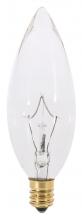 Satco Products Inc. S3393 - 25 Watt B10 Incandescent; Clear; 1000 Average rated hours; 200 Lumens; European base; 220 Volt