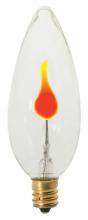 Satco Products Inc. S3659 - 3 Watt BA9 1/2 Incandescent; Clear; 1000 Average rated hours; Candelabra base; 120 Volt