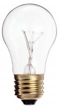 Satco Products Inc. S3720 - 40 Watt A15 Incandescent; Clear; Appliance Lamp; 2500 Average rated hours; 300/225 Lumens; Medium