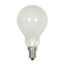 Satco Products Inc. S4161 - 40 Watt A15 Incandescent; Frost; Appliance Lamp; 1000 Average rated hours; 420 Lumens; Candelabra