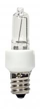 Satco Products Inc. S4480 - 20 Watt; Halogen / Excel; T3; Clear; 3000 Average rated hours; 200 Lumens; Candelabra base; 120 Volt