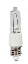 Satco Products Inc. S4486 - 20 Watt; Halogen / Excel; T3; Clear; 3000 Average rated hours; 200 Lumens; Mini Candelabra base; 120