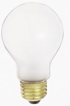 Satco Products Inc. S5011 - 50 Watt A19 Incandescent; Frost; 1500 Average rated hours; 540 Lumens; Medium base; Marine use; 12