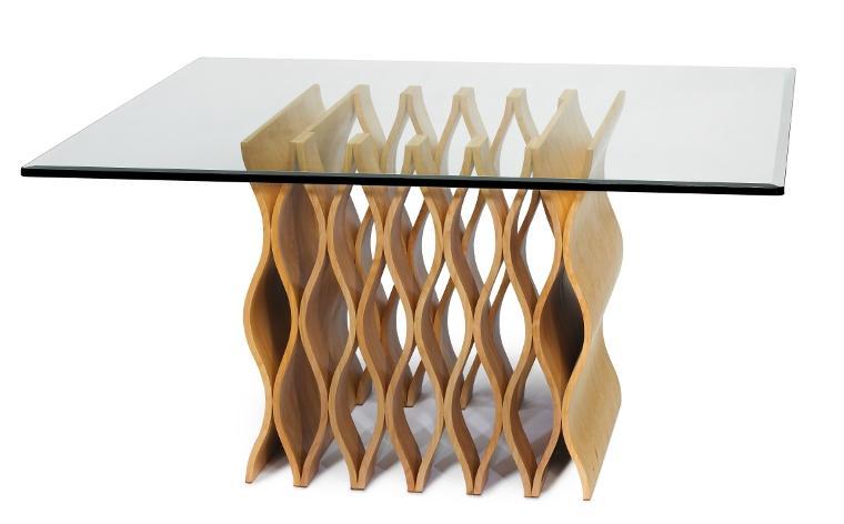 WAFFLE DINING TABLE, LT