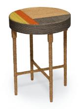 Oggetti Luce 05-BAH OT/TAN - OCCASIONAL TABLE, BAHIA, TAN/ORG/GRY/YEL