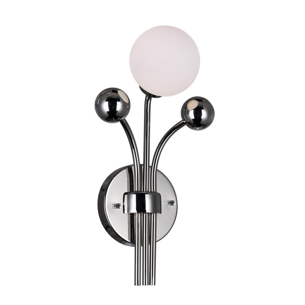 Element 1 Light Wall Light With Polished Nickel Finish