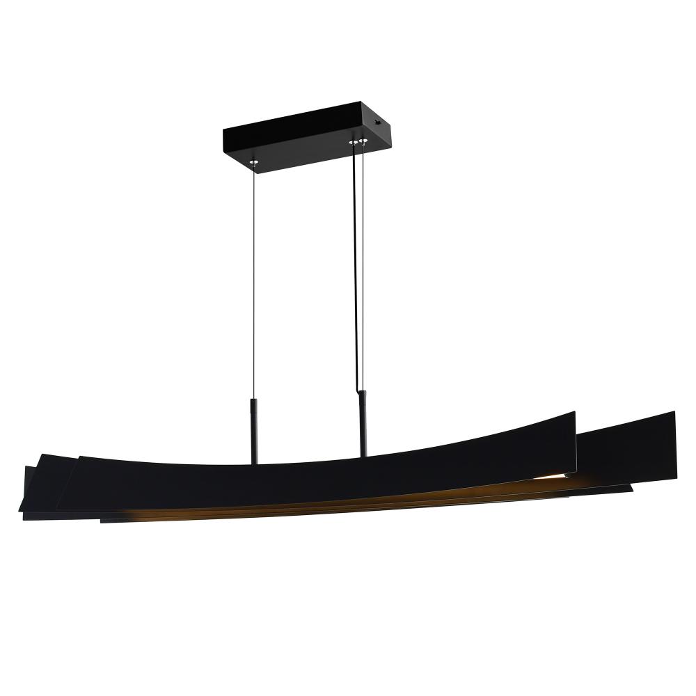 Candora Integrated LED Black Island/Pool Table Light