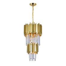 CWI Lighting 1112P12-4-169 - Deco 4 Light Down Mini Chandelier With Medallion Gold Finish