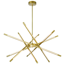 CWI Lighting 1375P31-6-602 - Oskil LED Integrated Chandelier With Satin Gold Finish