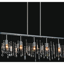 CWI Lighting 5549P38C - Janine 5 Light Down Chandelier With Chrome Finish
