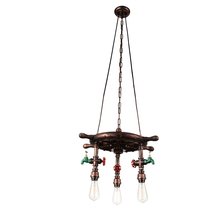 CWI Lighting 9718P22-3-210-A - Manor 3 Light Down Chandelier With Speckled copper Finish