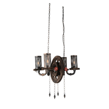 CWI Lighting 9722P25-4-211 - Manchi 4 Light Up Chandelier With Rust Finish
