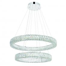 CWI Lighting 1044P32-601-R-2C-B - Madeline LED Chandelier With Chrome Finish