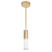 CWI Lighting 1221P5-1-625 - Pipes 1 Light Mini Pendant With Sun Gold Finish