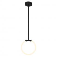 CWI Lighting 1273P10-1-101 - Hoops 1 Light LED Pendant With Black Finish