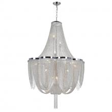 CWI Lighting 5480P22C - Taylor 10 Light Down Chandelier With Chrome Finish