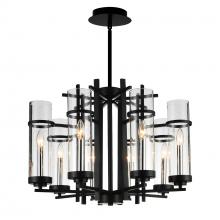 CWI Lighting 9827P26-8-101 - Sierra 8 Light Up Chandelier With Black Finish
