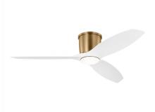 Generation Lighting 3TTHR52SBD - Titus 52 Inch Indoor/Outdoor Integrated LED Dimmable Hugger Ceiling Fan