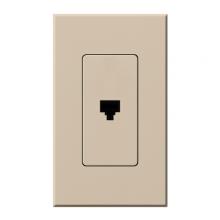 Lutron Electronics NT-PJ-TP - NOVA T PHONE JACK TAUPE