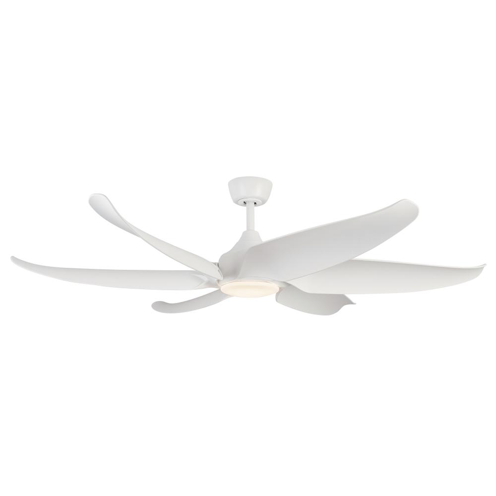 Coronado 60-in Matte White LED Ceiling Fan