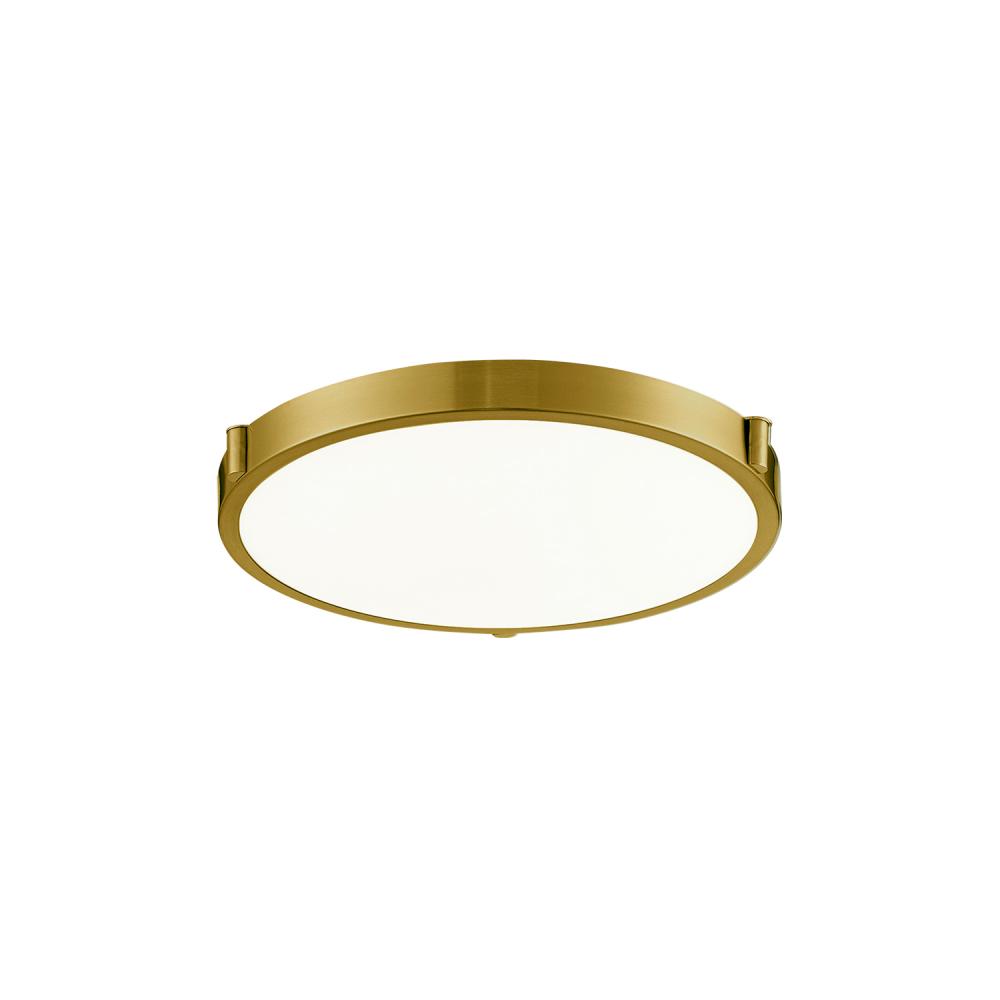 Floyd 11-in Brushed Gold LED Flush Mount