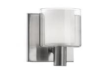 Kuzco Lighting Inc 73001BN - Single Lamp Vanity with Cylinder Glasses