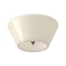 Kuzco Lighting Inc FM45710-BN/GO - Holt 10-in Brushed Nickel/Glossy Opal Glass LED Flush Mount
