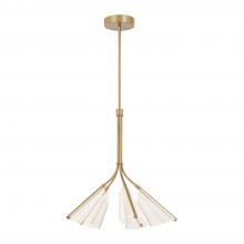 Kuzco Lighting Inc CH62628-BG/LG - Mulberry 28-in Brushed Gold/Light Guide LED Chandeliers