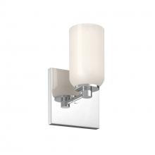 Kuzco Lighting Inc WS57704-CH/GO - Nola 3-in Chrome/Glossy Opal Glass Socket Wall Sconce