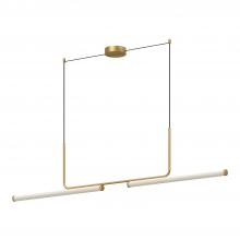 Kuzco Lighting Inc LP73073-BG - Vesper 73-in Brushed Gold LED Linear Pendant