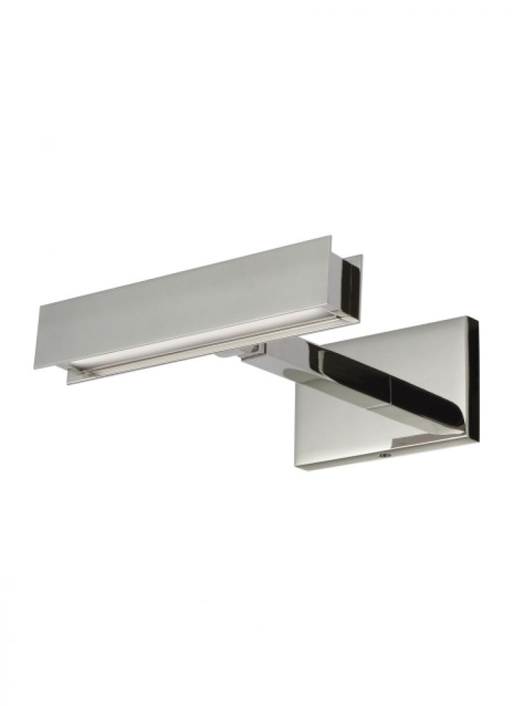 The Bau 8-inch Damp Rated 1-Light Integrated Dimmable LED Picture Light in Polished Nickel