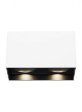 Visual Comfort & Co. Modern Collection 700FMEXOD640WG-LED930 - Exo 6 Dual Flush Mount
