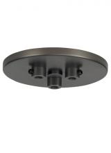 Visual Comfort & Co. Modern Collection 700TDMRD3TNB - Line-Voltage Mini Canopy 3 Port Round