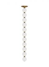 Visual Comfort & Co. Modern Collection SLPD22930NBS - The Perle 36 Damp Rated Integrated Dimmable LED Ceiling Pendant in Natural Brass