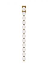 Visual Comfort & Co. Modern Collection SLWS23030NB - The Perle 40-inch Damp Rated 1-Light Integrated Dimmable LED Wall Sconce in Natural Brass