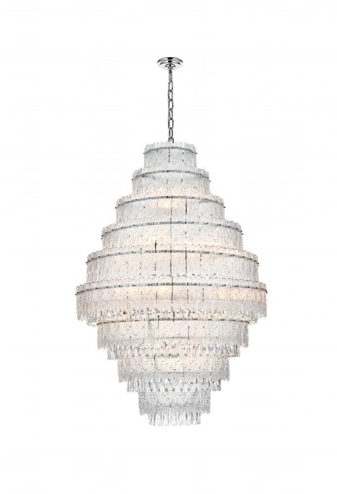 Emilia 36 inch Chandelier in Chrome