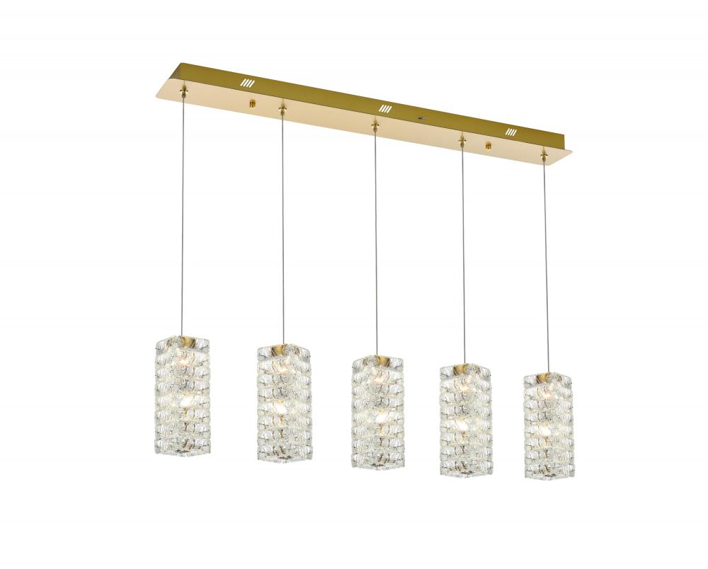 Aston 40 inch LED Pendant in Satin Gold