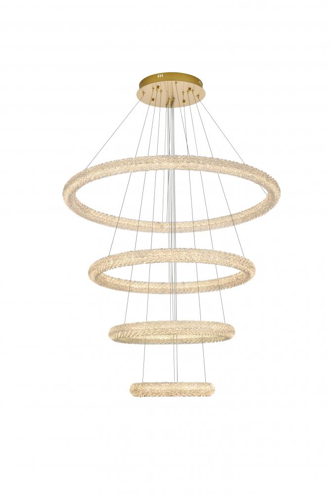 Bowen 42 inch LED chandelier in Satin Gold