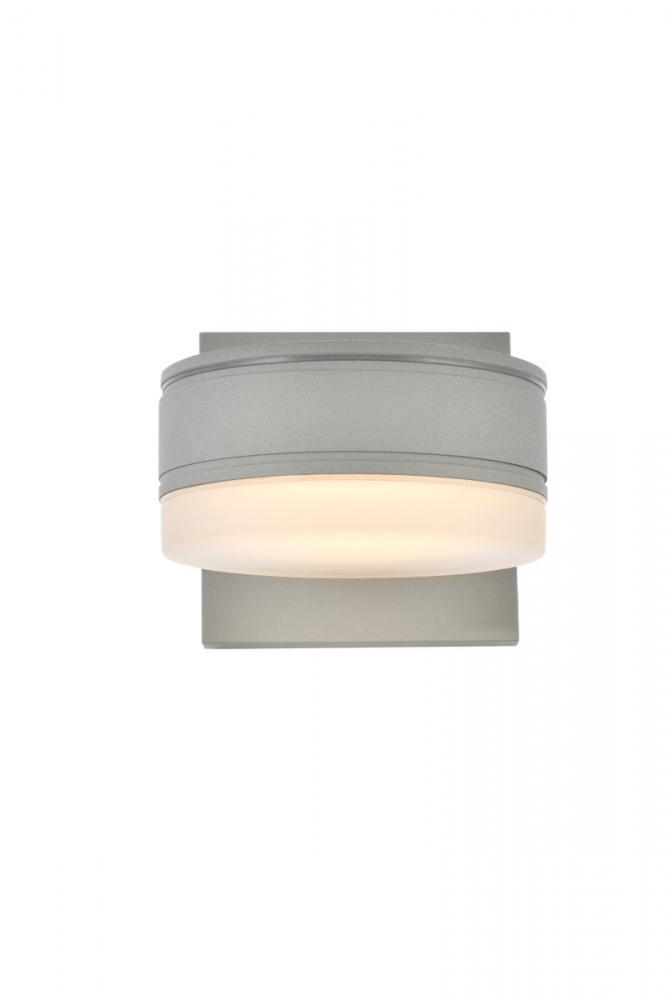 Raine Integrated LED wall sconce in silver