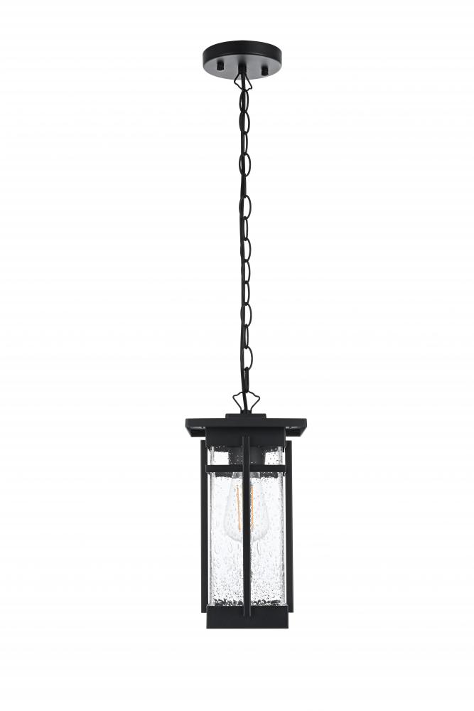 Livingston 7 inch Outdoor Pendant in Black